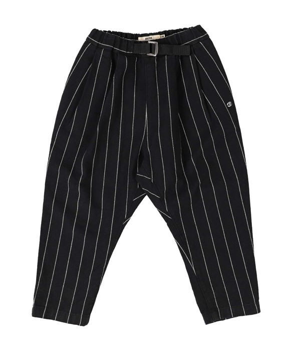 صورة black stripe trousers
