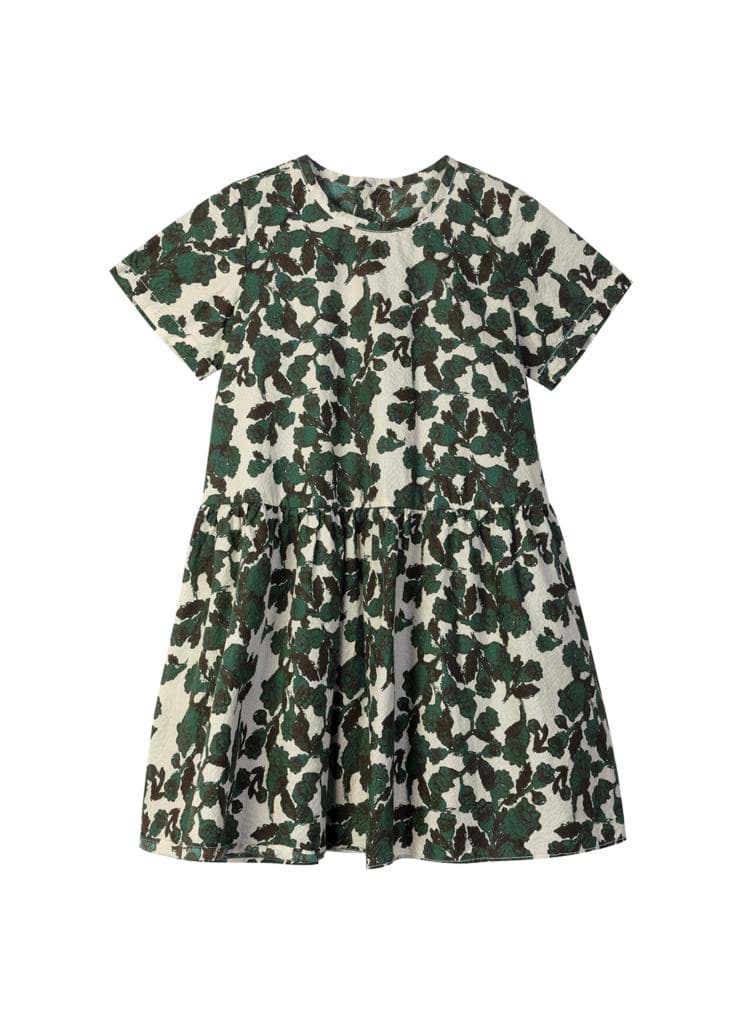 Picture of GREEN FLORAL PRINTED DRESS 