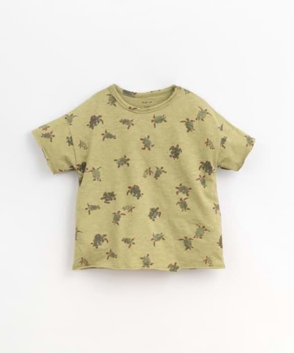 Picture of printed flame jersey t-shirt(green caruma)boy