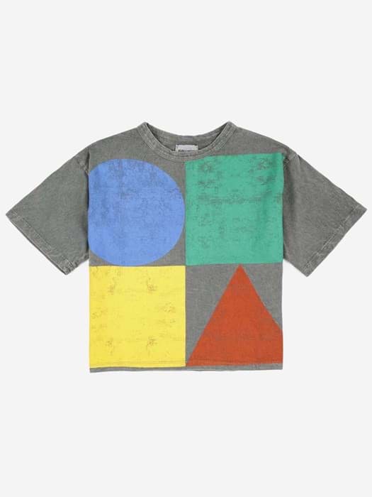 صورة Geometric Color Block T-shirt
