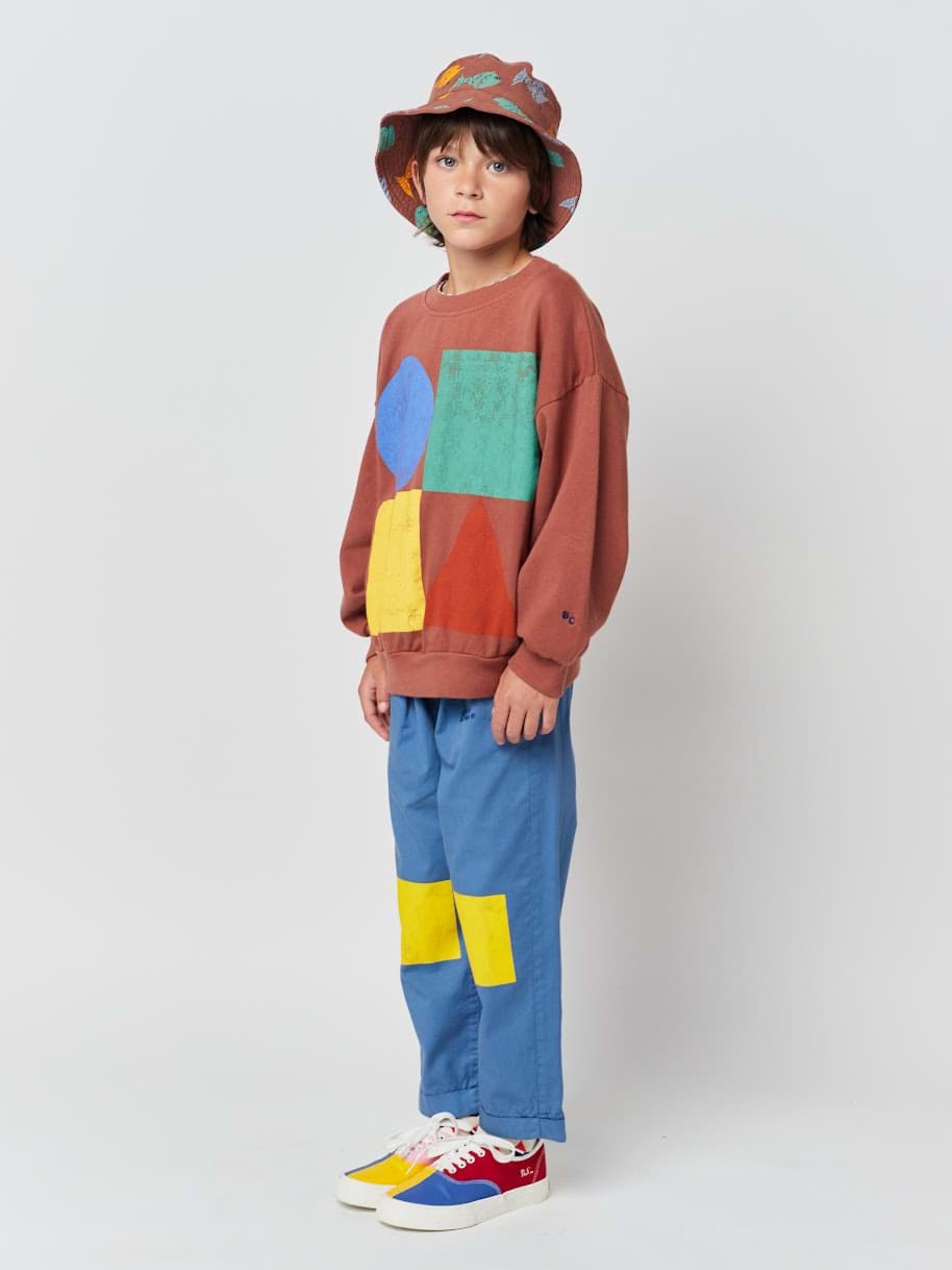 صورة Geometric Color Block Sweatshirt
