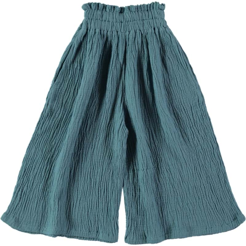 صورة Pant -Blue Egeo CrinKle Muslin
