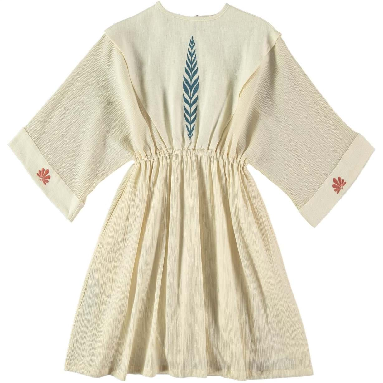 صورة Dress-Beige Thick Linen 
