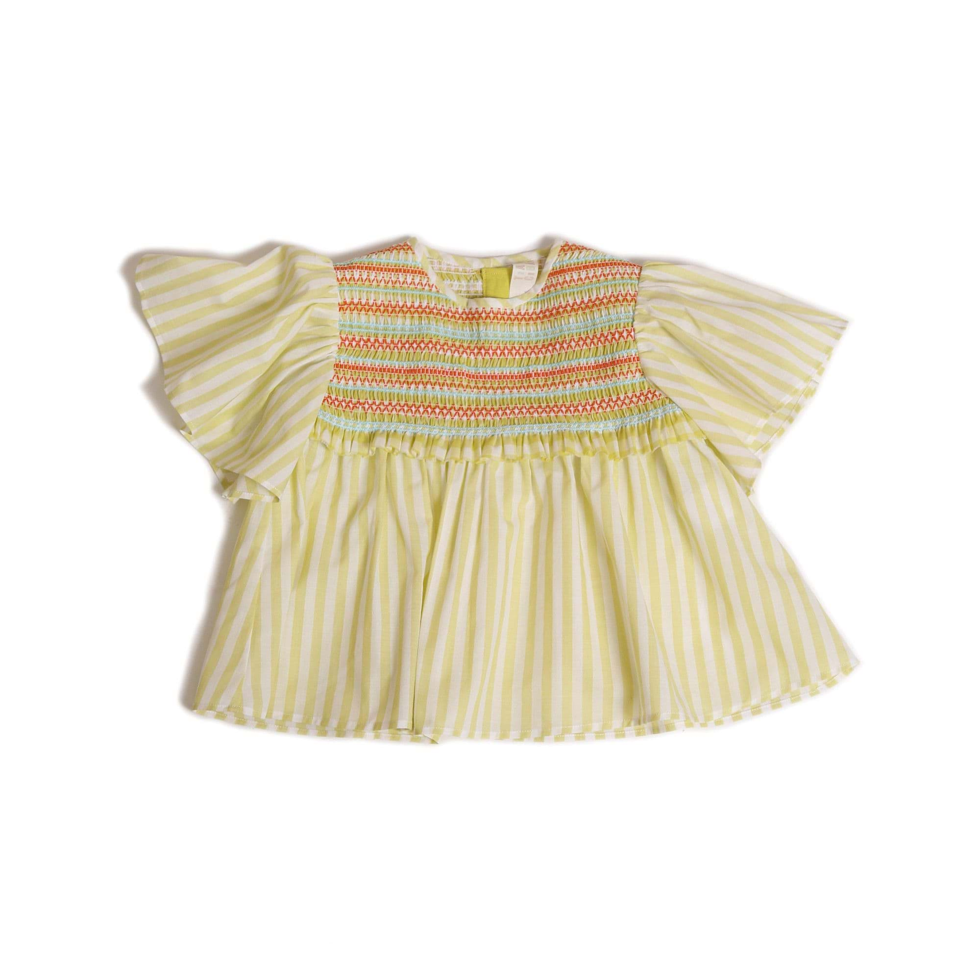 صورة Sofia smocked blouse (aloe)
