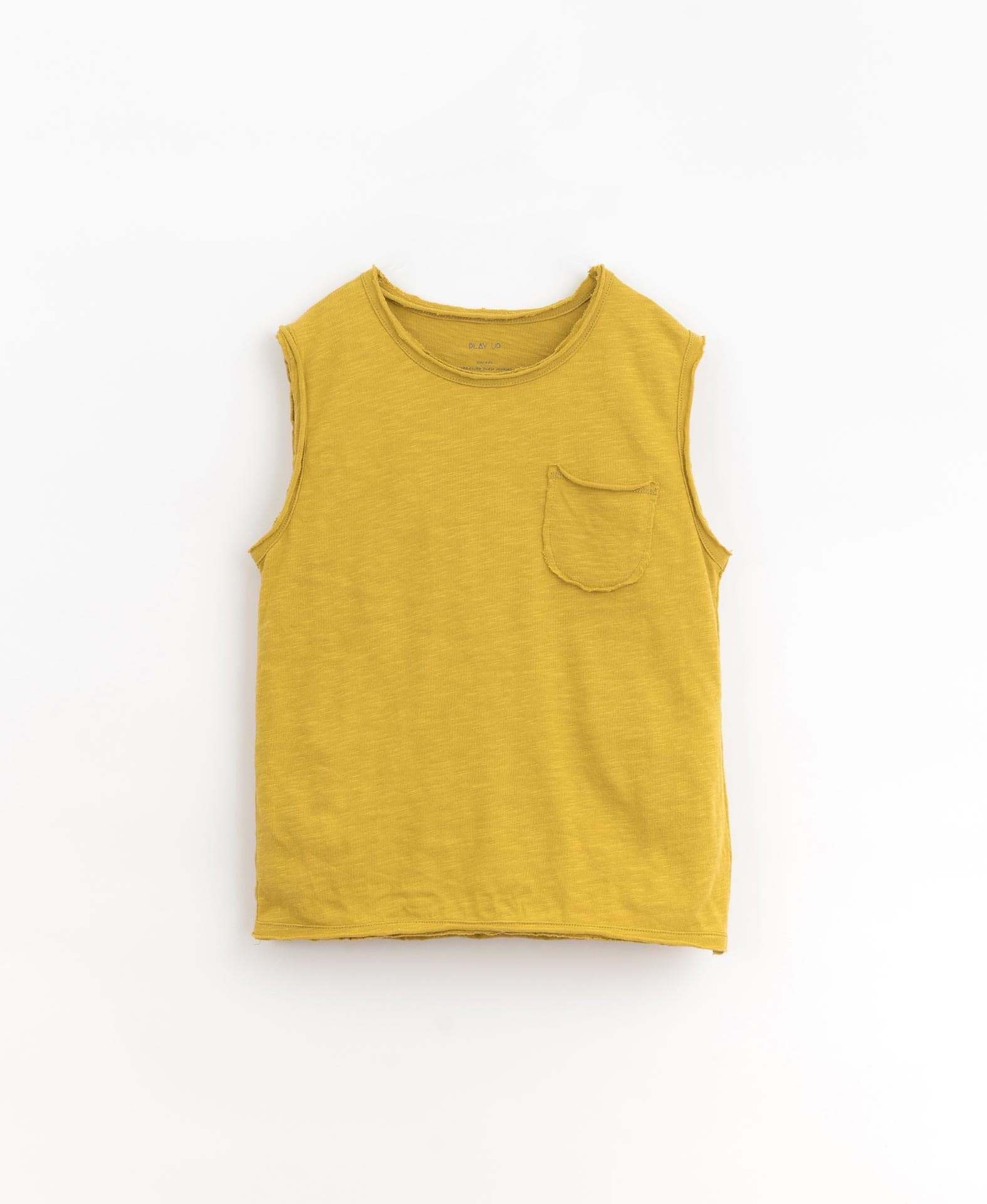 صورة Flame jersey sleeveless t-shirt (lemongrass)
