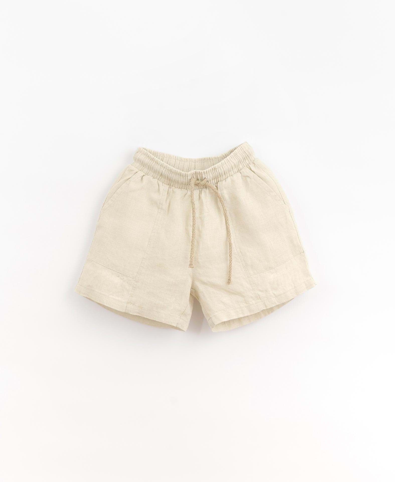 صورة Linen shorts (off whtie)
