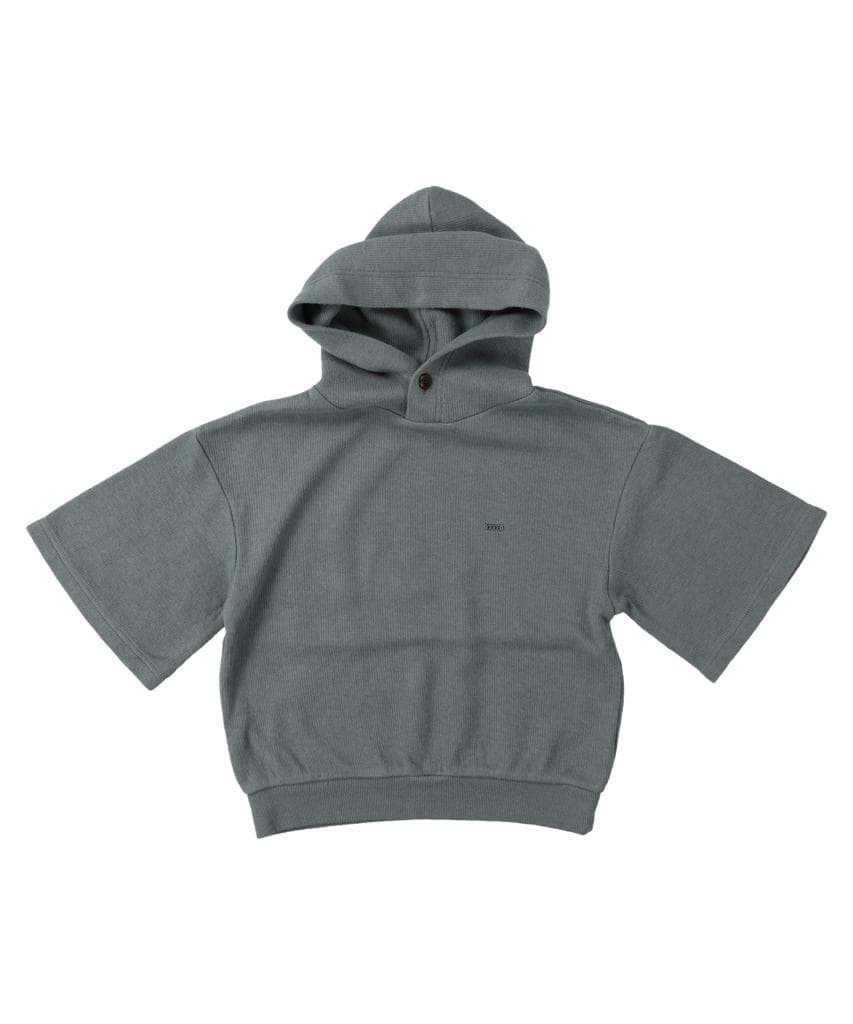 صورة W FACE 3/4 SLEEVE HOODIE(GRAY)
