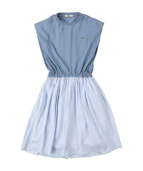 صورة Blue Stripe Cotton Dress
